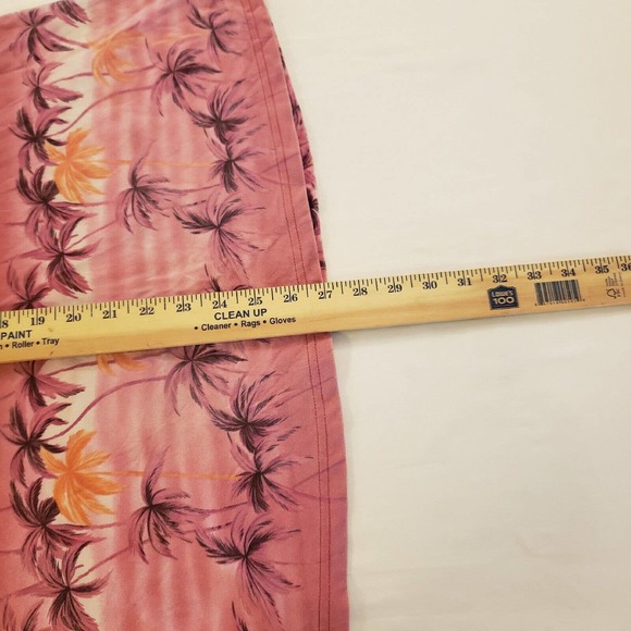 Waikiki Hawaii Womens Tank Top Swim Cover Size XL Vintage Pink Palm Trees Aloha - Picture 8 of 8